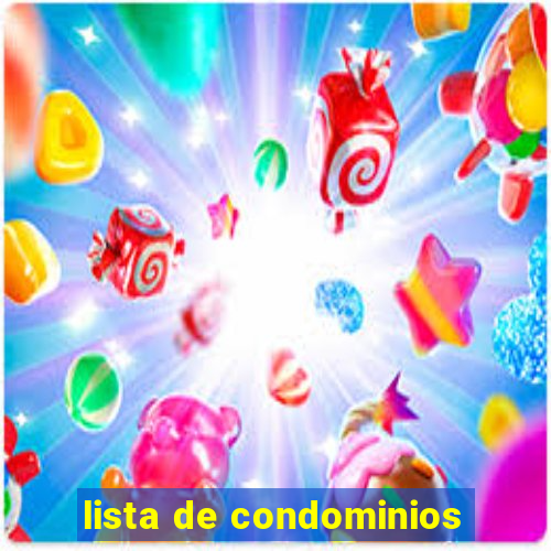 lista de condominios